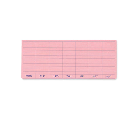 Sticky Memo Pad Weekly Pink by Penco