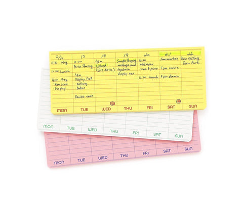 Sticky Memo Pad Weekly White by Penco