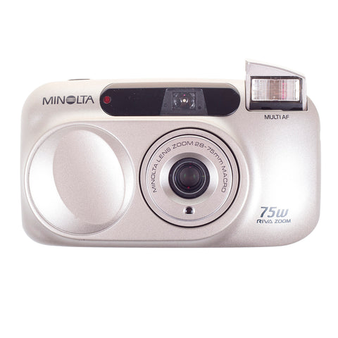 Minolta 75W Riva Zoom - con película Kodak ColorPlus GRATIS