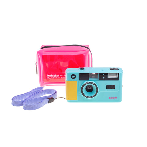 SHOW camera turquoise - 35mm reusable camera with flash