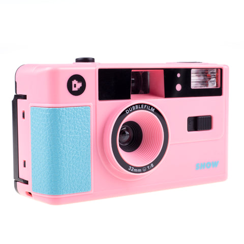 SHOW camera pink - 35mm reusable camera with flash